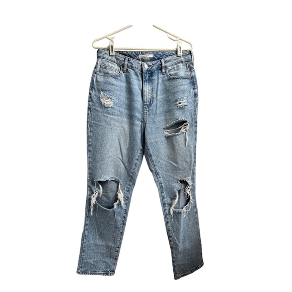 Pacsun Light Wash Distressed Ripped High Waist Mom Jeans Women’s Size 28/6 - Picture 7 of 7